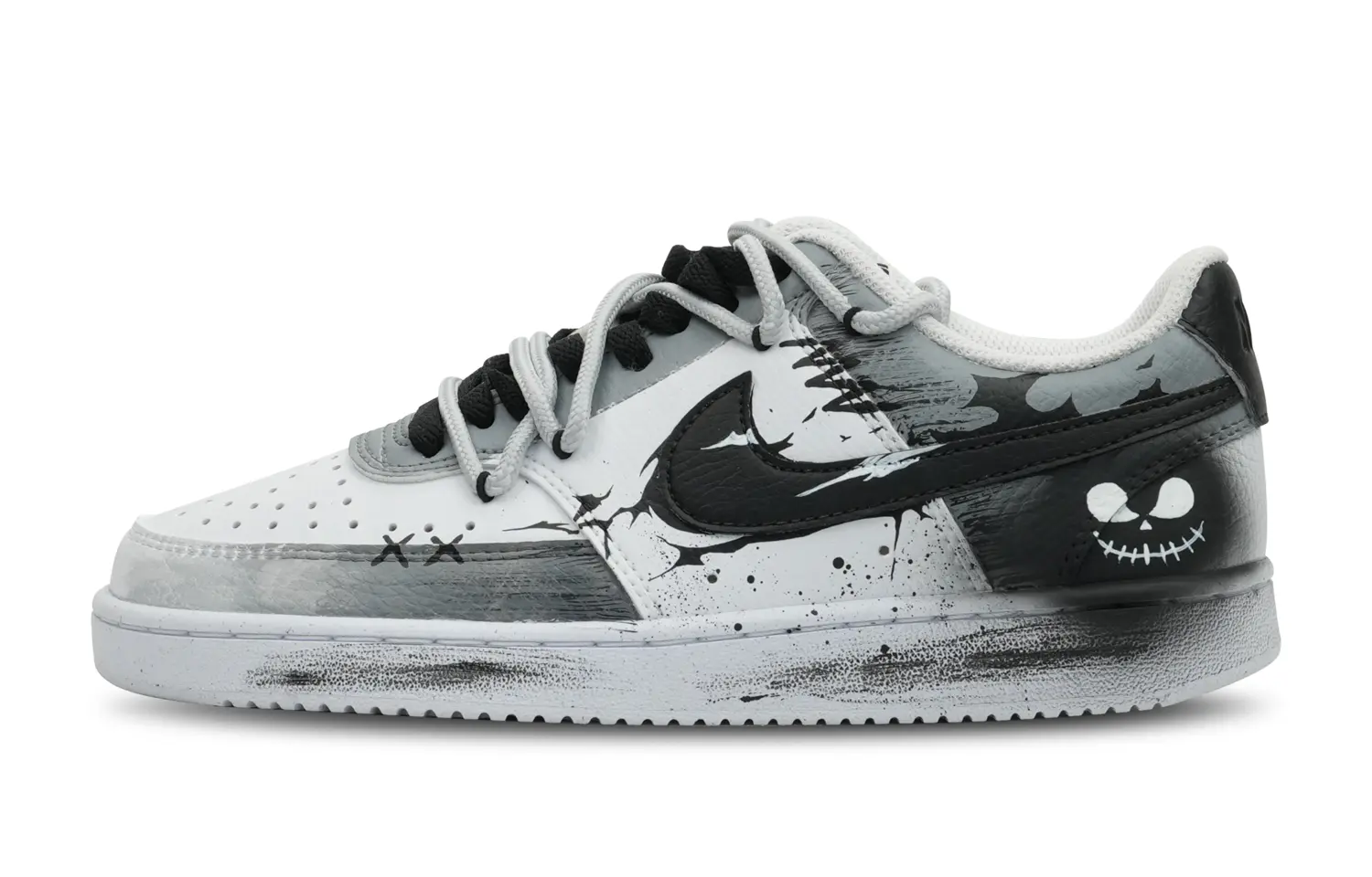 

Кроссовки Nike Court Vision 1 Skateboarding Shoes Women's Low-top Black/Gray, черный
