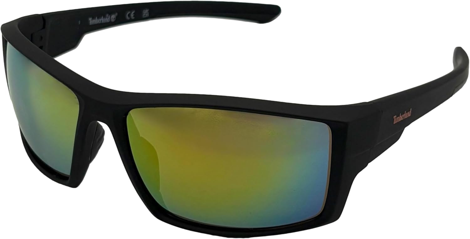 

Timberland солнцезащитные очки мужские матовый черный прямоугольные пластиковые зеркальные линзы TB7290 5C