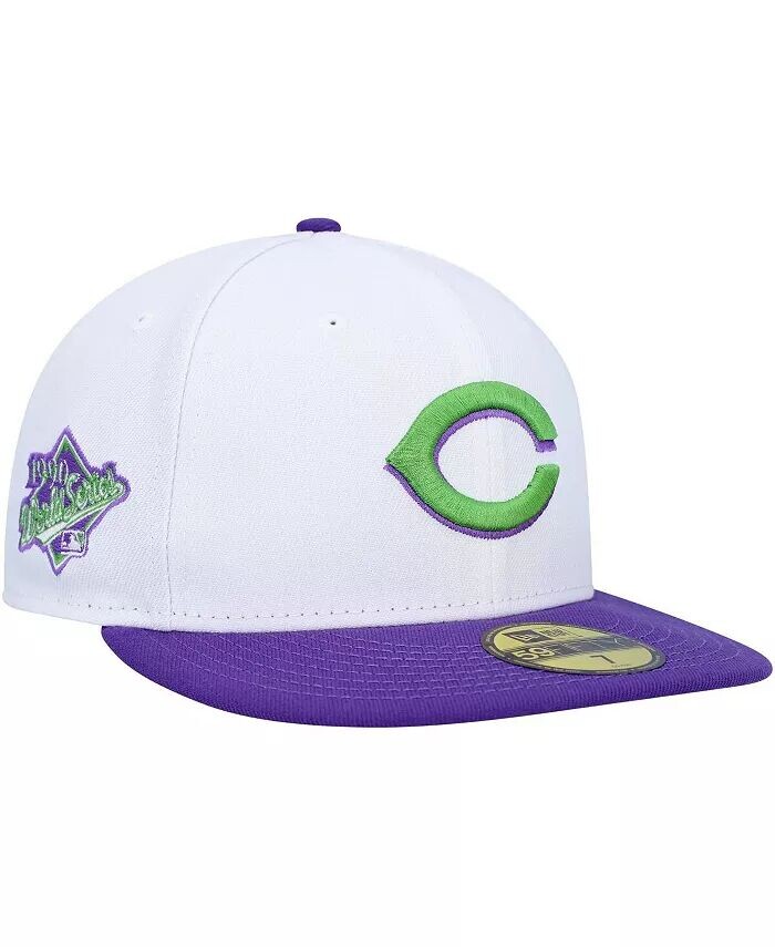 

Мужская белая бейсболка Cincinnati Reds 1990 World Series Side Patch 59FIFTY Fitted Hat New Era