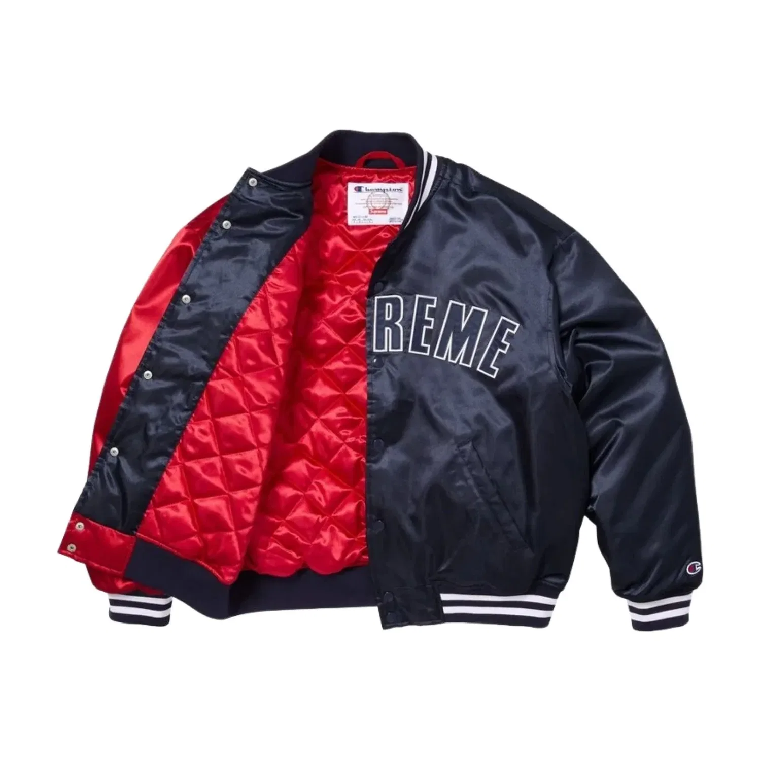 Куртка-бомбер Supreme x Champion SS26 из атласа, разноцветная, SUP-SS26-170-MLT — фото 2