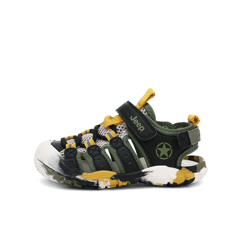 

Детские сандалии для детей от 3 до 7 лет Jeep, зеленый/желтый