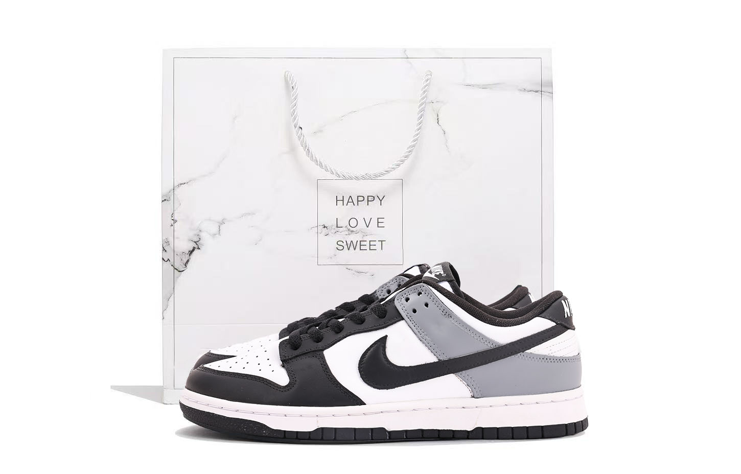 

Nike Данк Коверидж нескользящие и устойчивые к истиранию низкие скейтборд кроссовки унисекс черный серый белый, цвет White