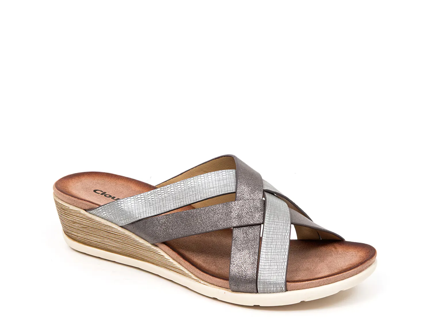Сандалии Zara Wedge Sandal Ninety Union, цвет pewter_silvercrackle
