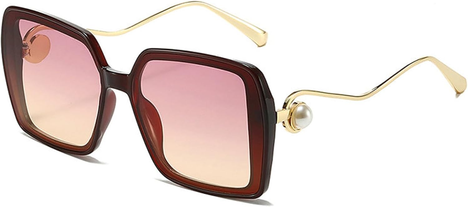 

Солнцезащитные очки Helena Oversized Pearl Square для женщин и мужчин, дизайнерские солнцезащитные очки класса люкс, модная винтажная оправа, женские очки для активного отдыха, C7