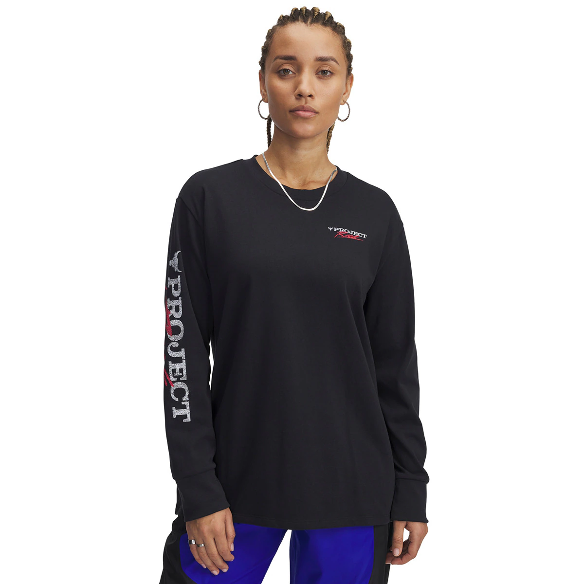 

Pjt Rck W LS Campus T Q1 Under Armour женская футболка, черный