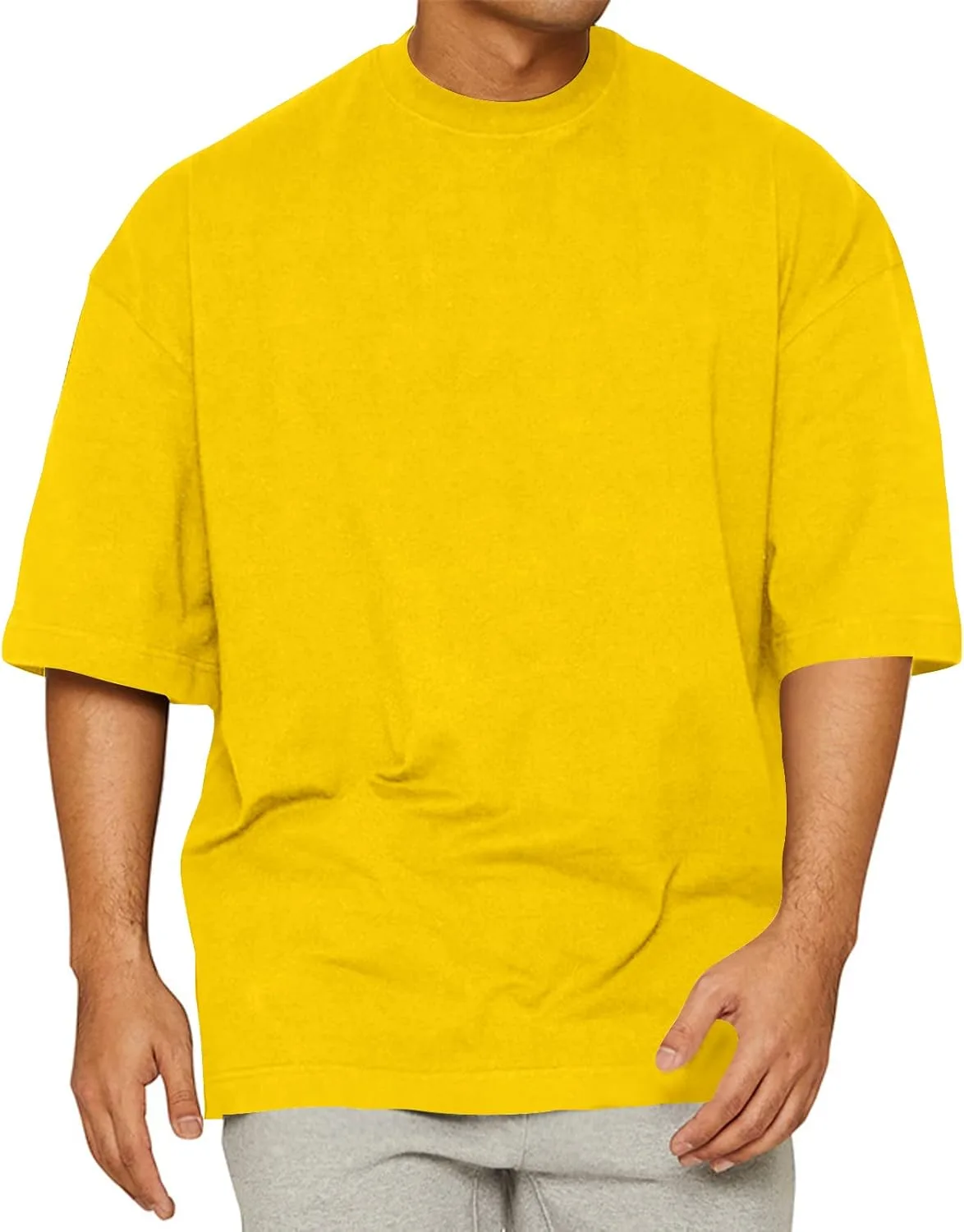 

Футболка мужская Cotton Fashion с коротким рукавом, классическая, свободного кроя Angbater