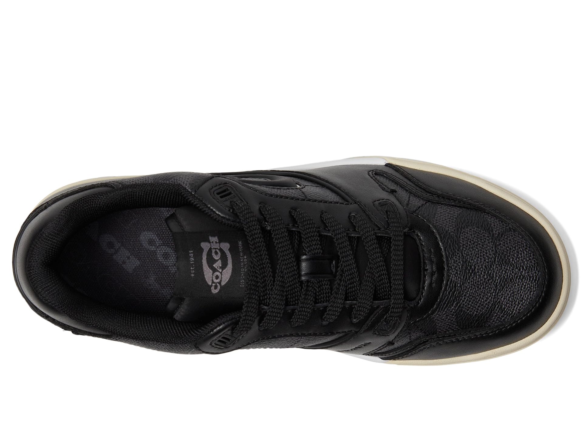 Кроссовки COACH Soho Sneakers with Signature Canvas, цвет Charcoal/Black — фото 2