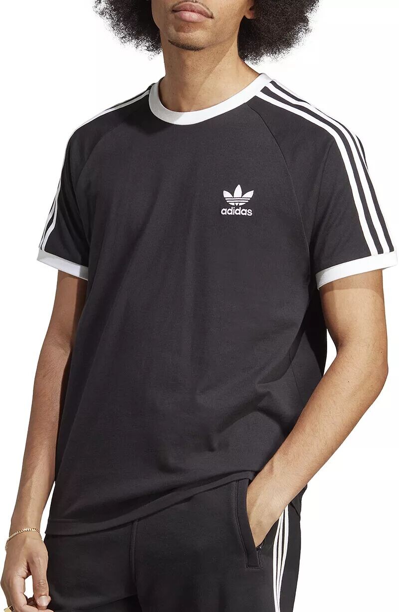

Мужская футболка с 3 полосками Adidas Originals Adicolor Classics, черный
