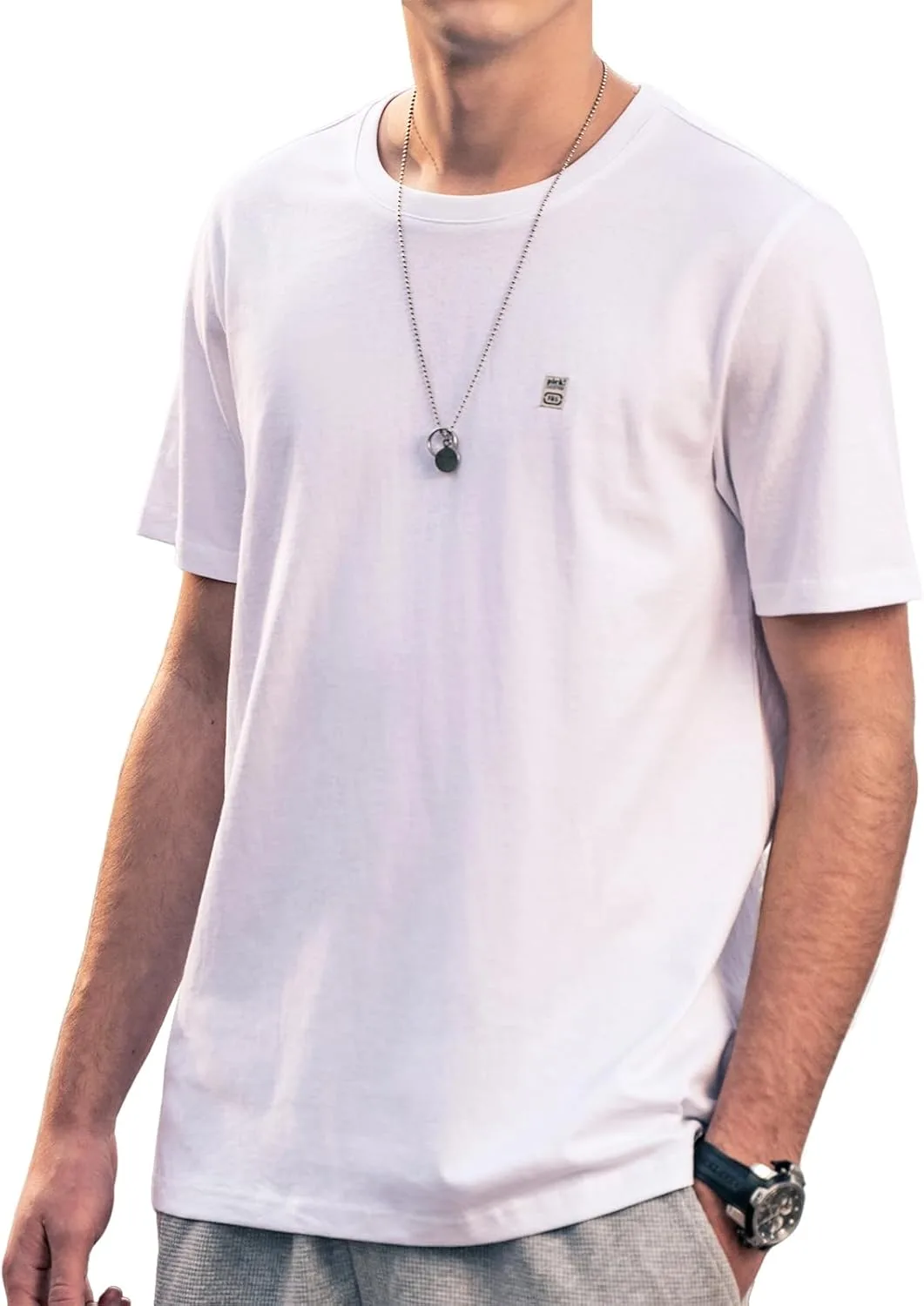 

Мужская футболка с коротким рукавом в полоску ZVX