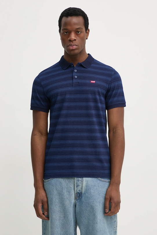 

Хлопковая поло Levi'S, темно-синий