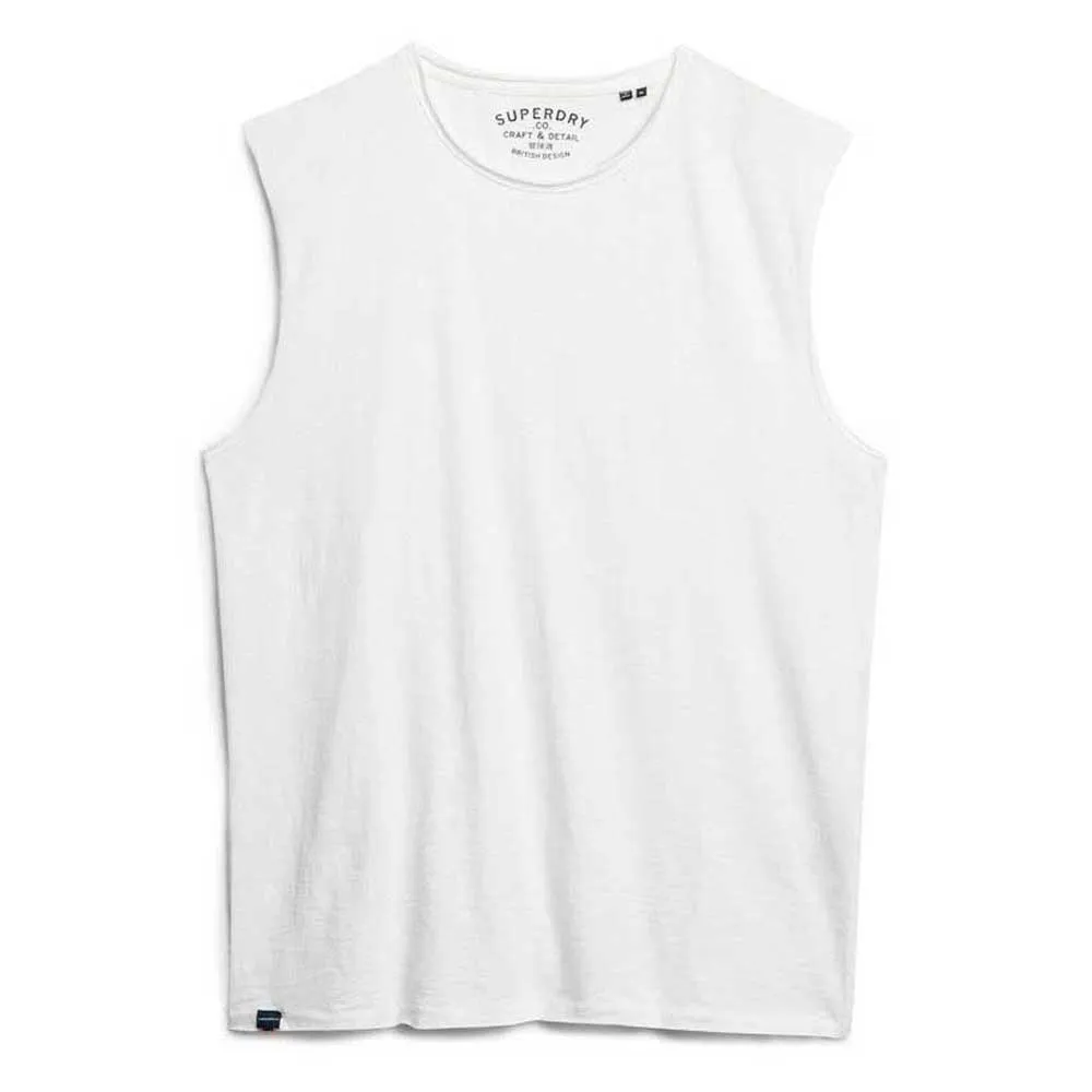 

Футболка без рукавов Superdry Raw Edge Slub, белый