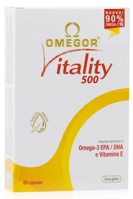 

Omegor Vitality 500 Omega3 Добавка EPA DHA 60 жемчужин