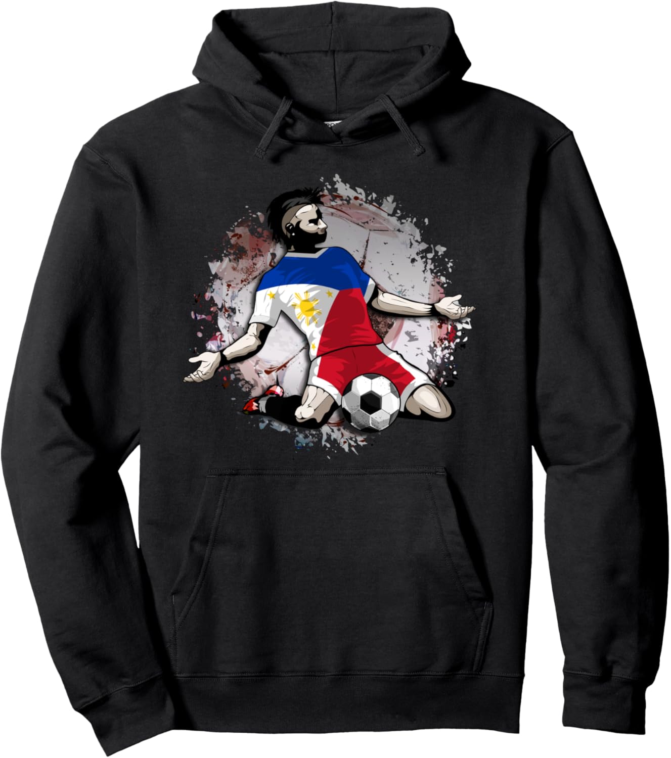 

Футбол Филиппин, флаг Филиппин - для любителей футбола. Толстовка для любителей футбола Филиппин, черная (черная 19-3911tcx) Teeisle Philippines Football, Черный, Футбол Филиппин, флаг Филиппин - для любителей футбола. Толстовка для любителей футбола Фили