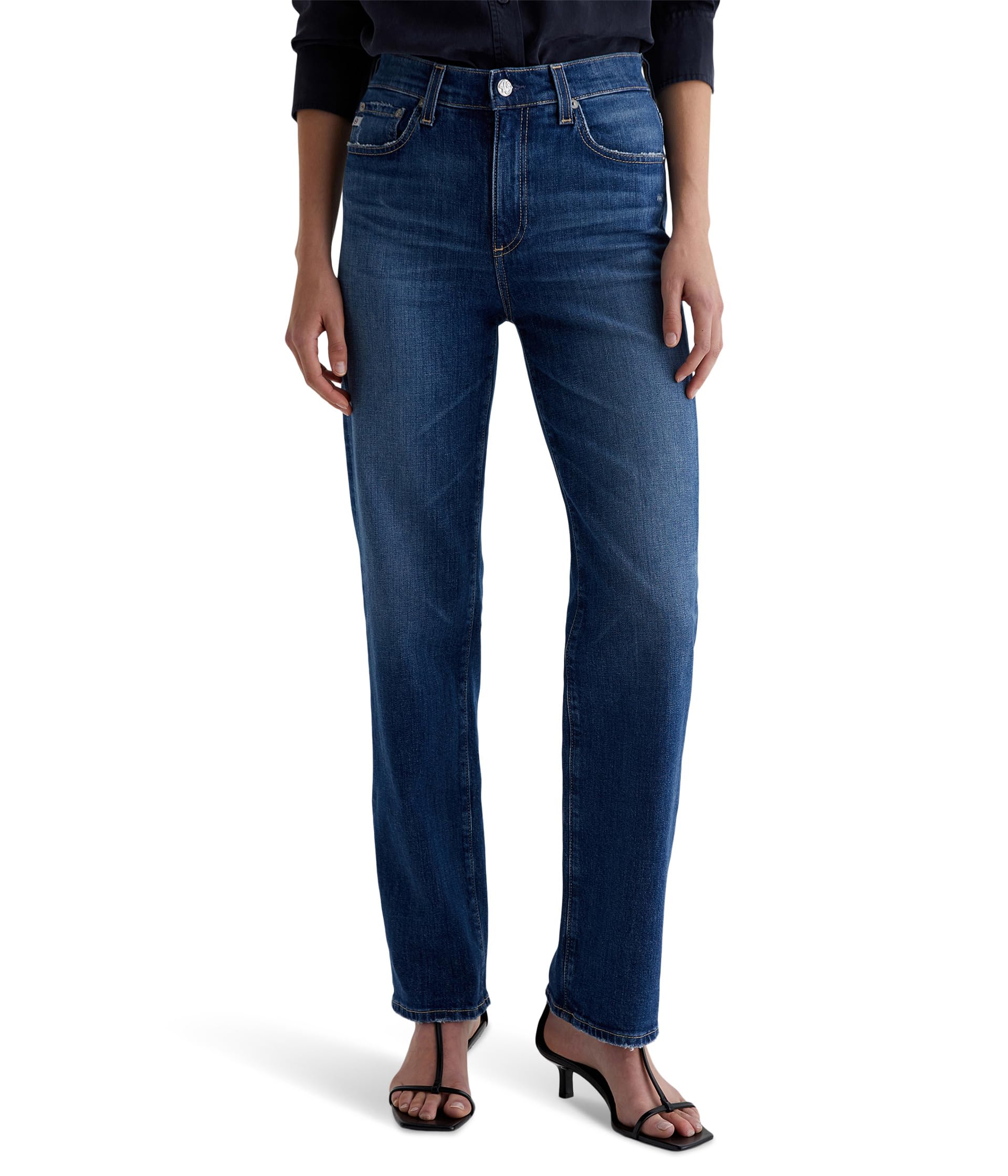 

Джинсы AG Jeans Brinley Mid Rise Straight In 11 Years Memory, 11 Years Memory