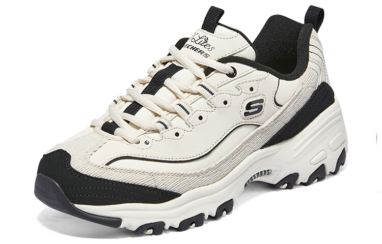 Кроссовки Skechers D'LITES Chunky Женские, Черно-белый — фото 3