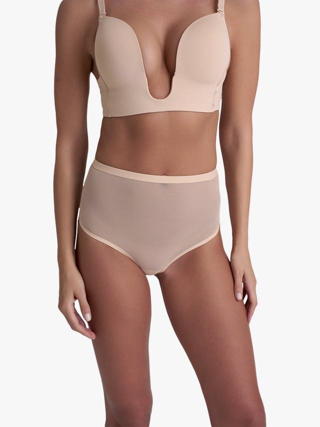 

Миди-шейпер с завышенной талией в виде стрингов Bye Bra, Beige