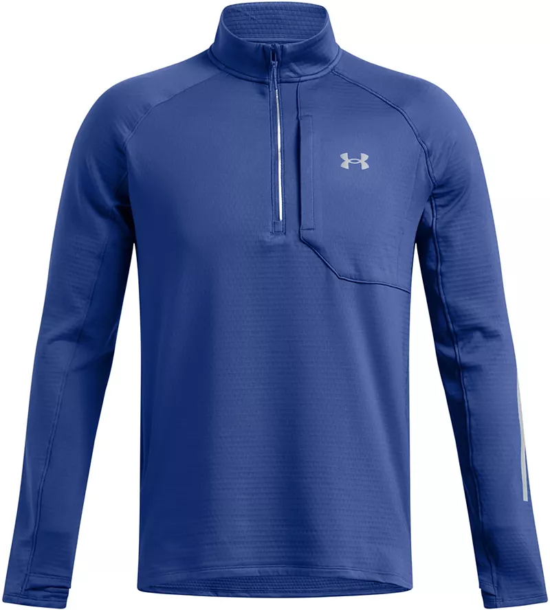 

Мужская рубашка на молнии 1/2 Under Armour, запуск Elite Cold Weather, цвет Tech Blue/Reflective