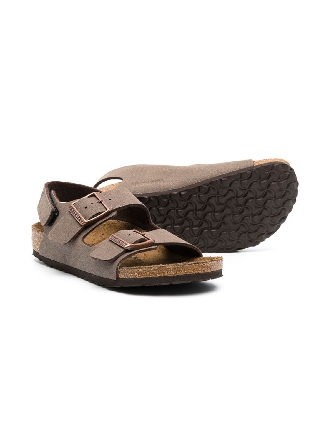 Birkenstock сандалии New York с пряжками, коричневый — фото 2