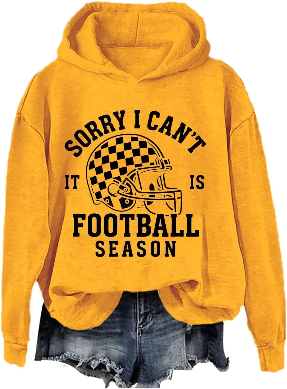 

Толстовка Sorry I Can’t It’s Football Season, забавный графический свитшот для игрового дня SIMJEW