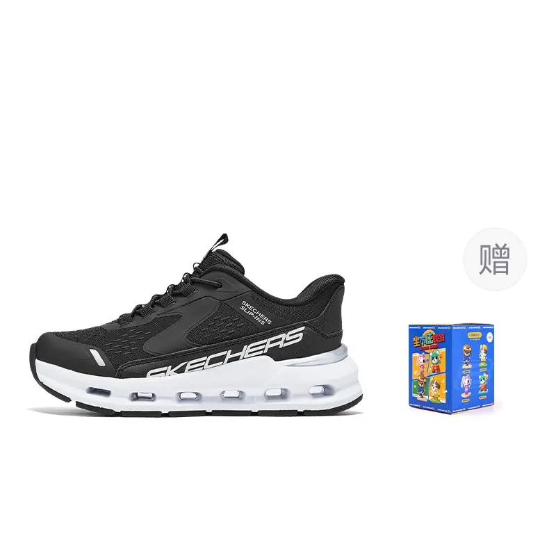 

Skechers Kids Кроссовки для бега SKECHERS GIRLS с амортизацией, износостойкие, низкие, черные/белые, детские