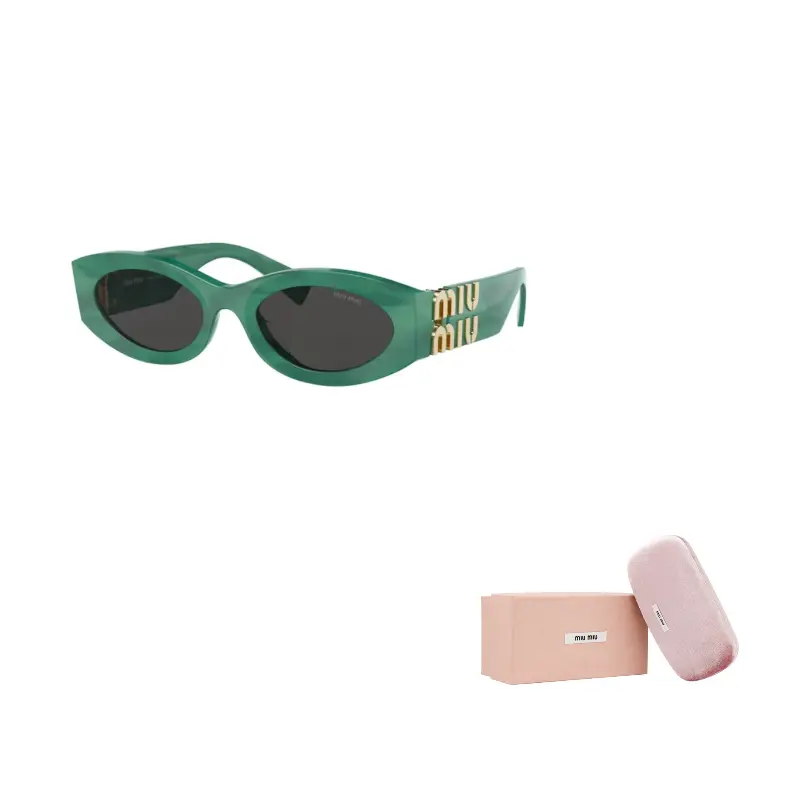 

MIU MIU Женские солнцезащитные очки нестандартной формы зеленые, Зеленый, MIU MIU Женские солнцезащитные очки нестандартной формы зеленые