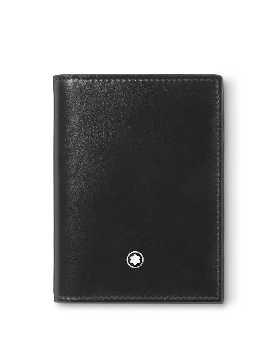 

Черная кожаная визитница унисекс Montblanc, чёрный