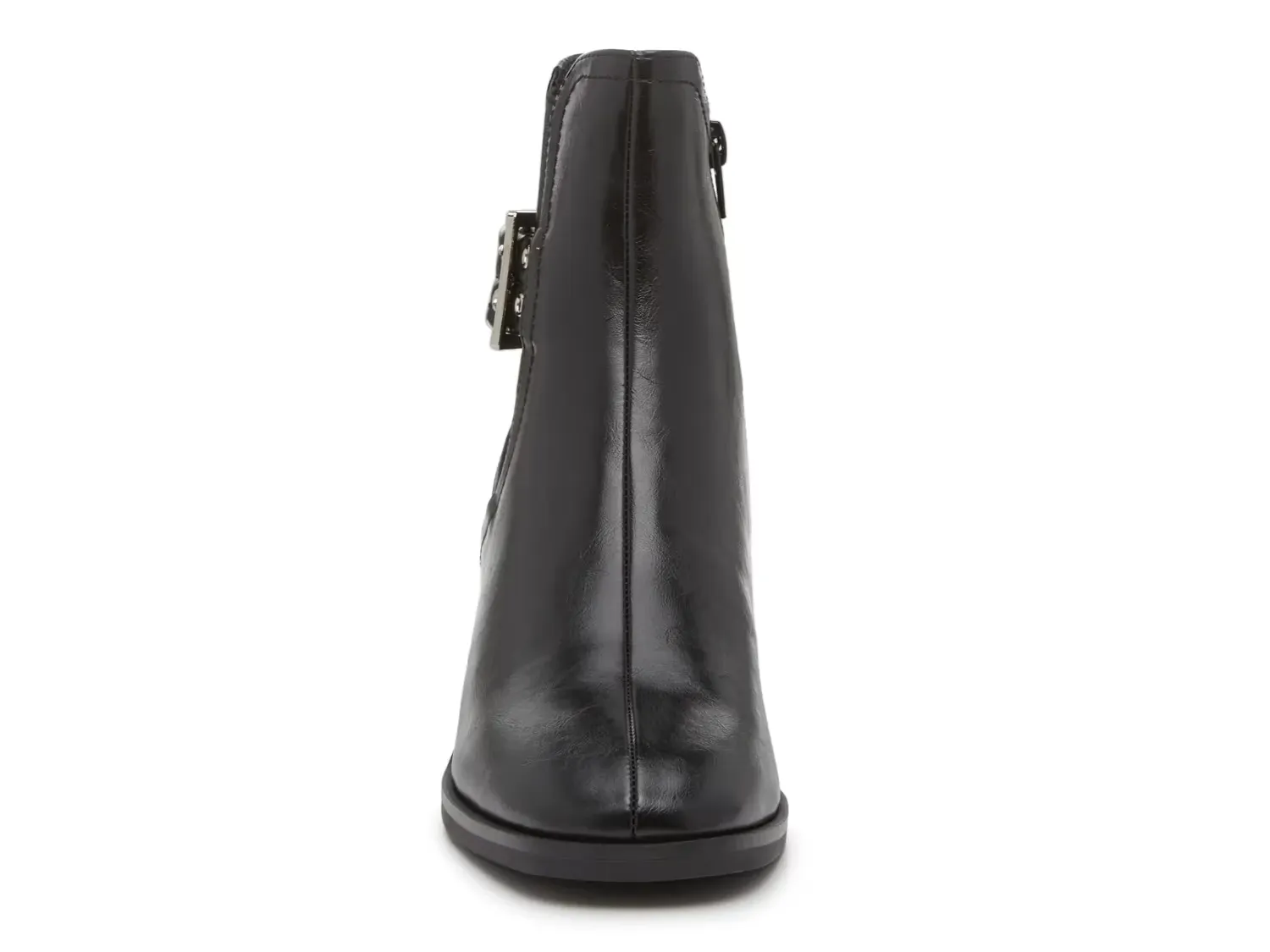 Женские ботинки Steve Madden Treaty с пряжкой на каблуке, черный — фото 2