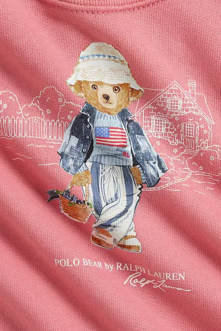 Худи детское розовое, Polo Ralph Lauren — фото 3