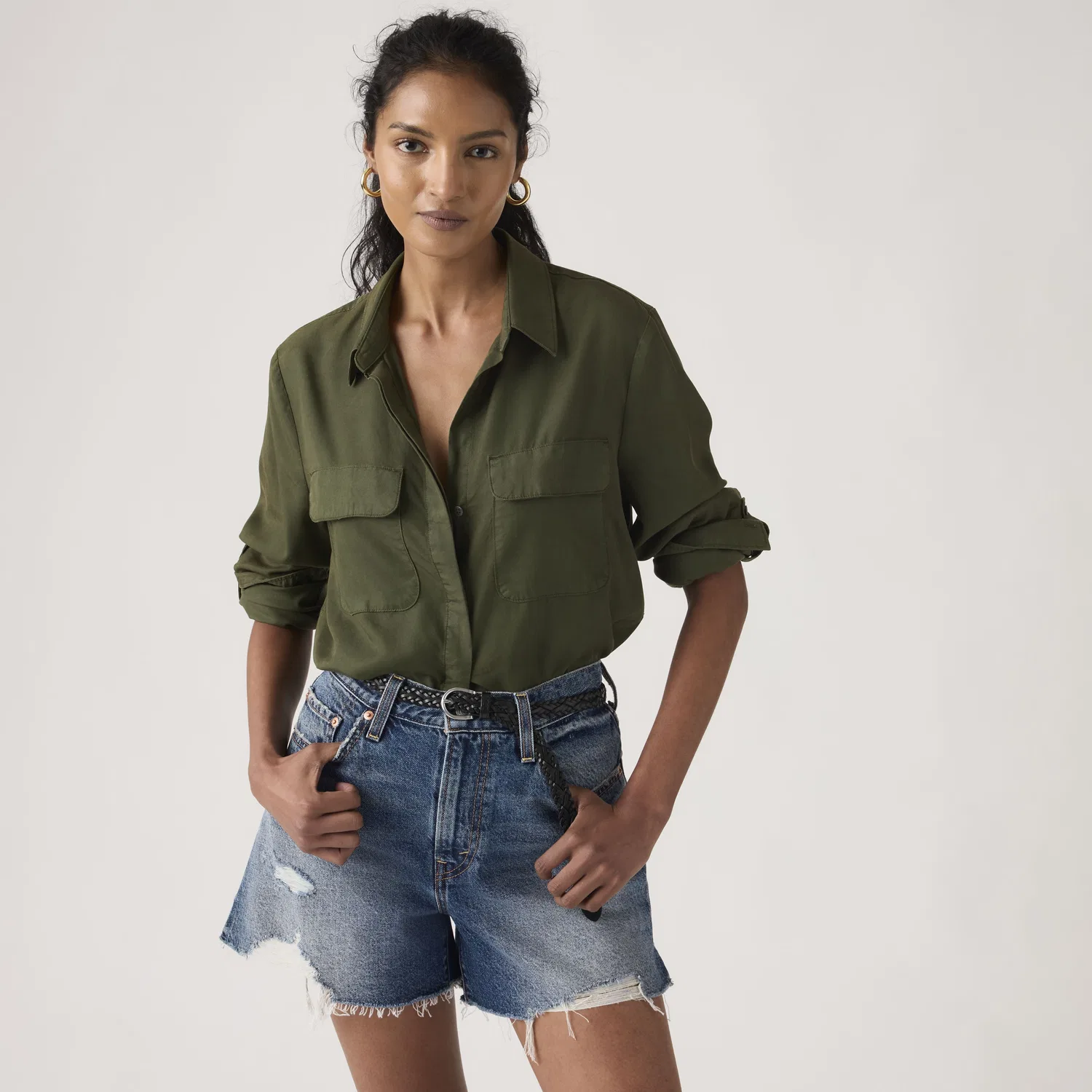 Рубашка Элейн в стиле "утилитарная" Levi's, Green