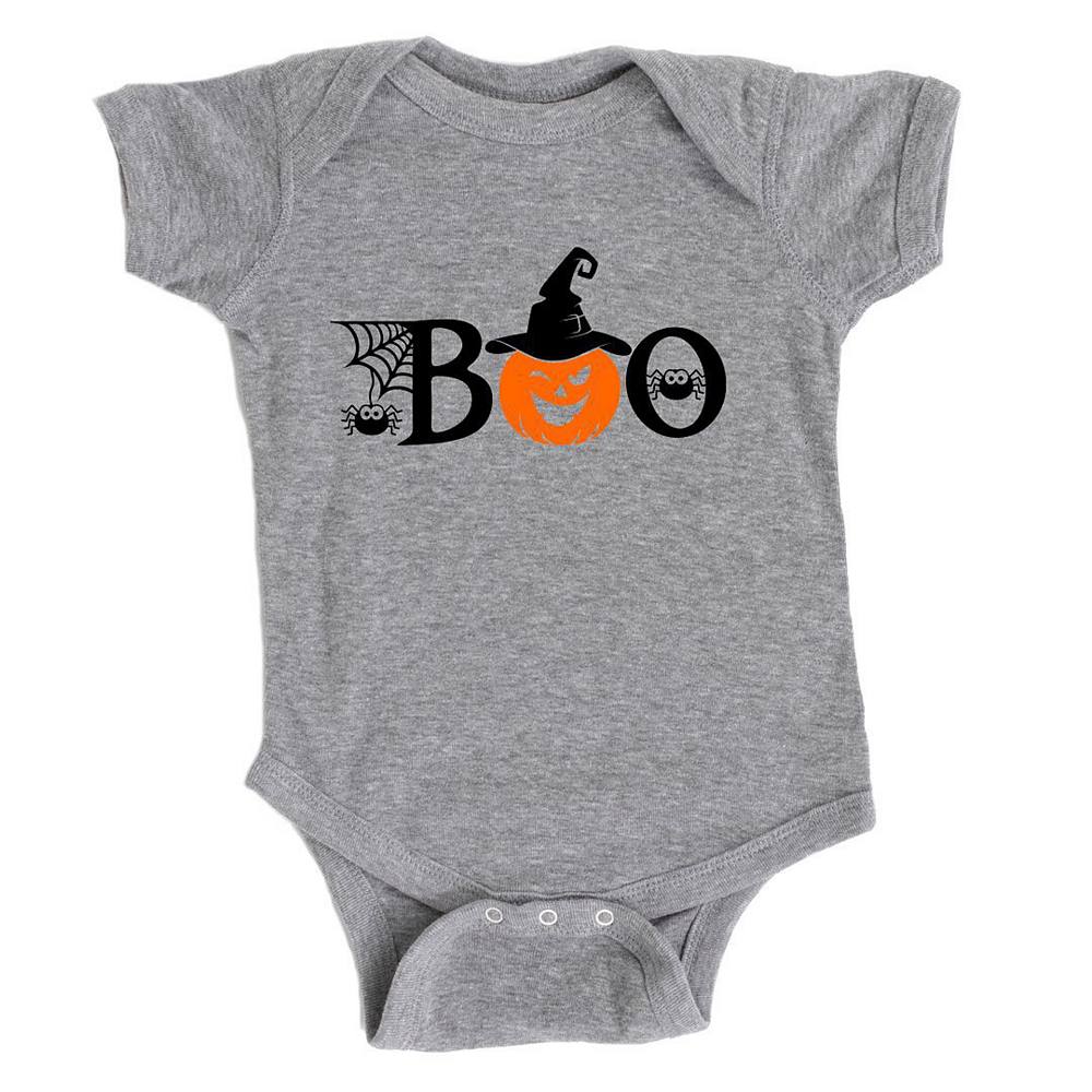 

Детское боди Boo Pumpkin The Juniper Shop, цвет Heather Grey