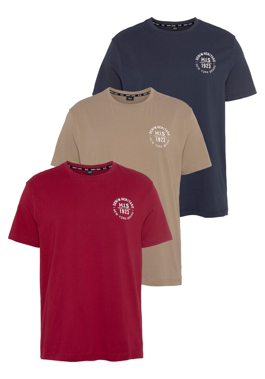 

Классическая футболка H.I.S Shirt, светло-коричневый