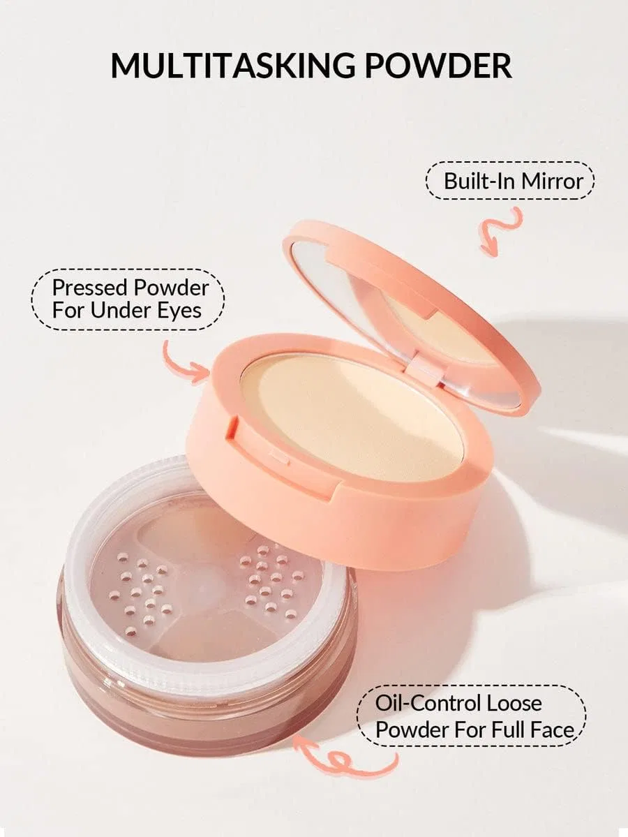 Пудра рассыпчатая Sheglam 2-Layer Loose Powder, водостойкая, матирующая, цвет Cocoa Loco — фото 3