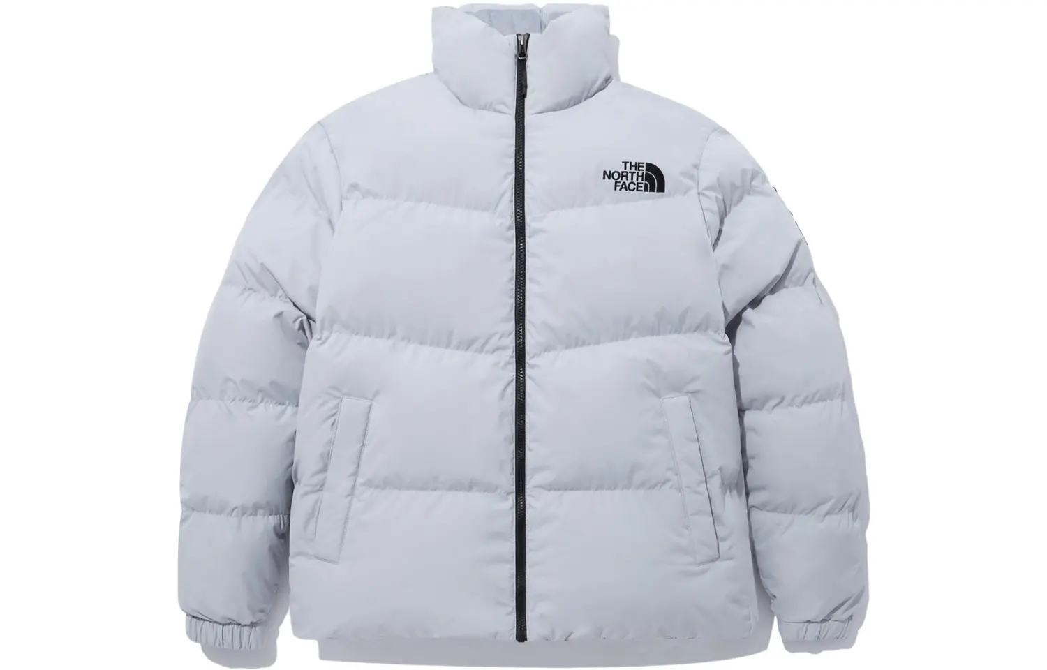 

Стеганая куртка унисекс светло-серая The North Face, серый