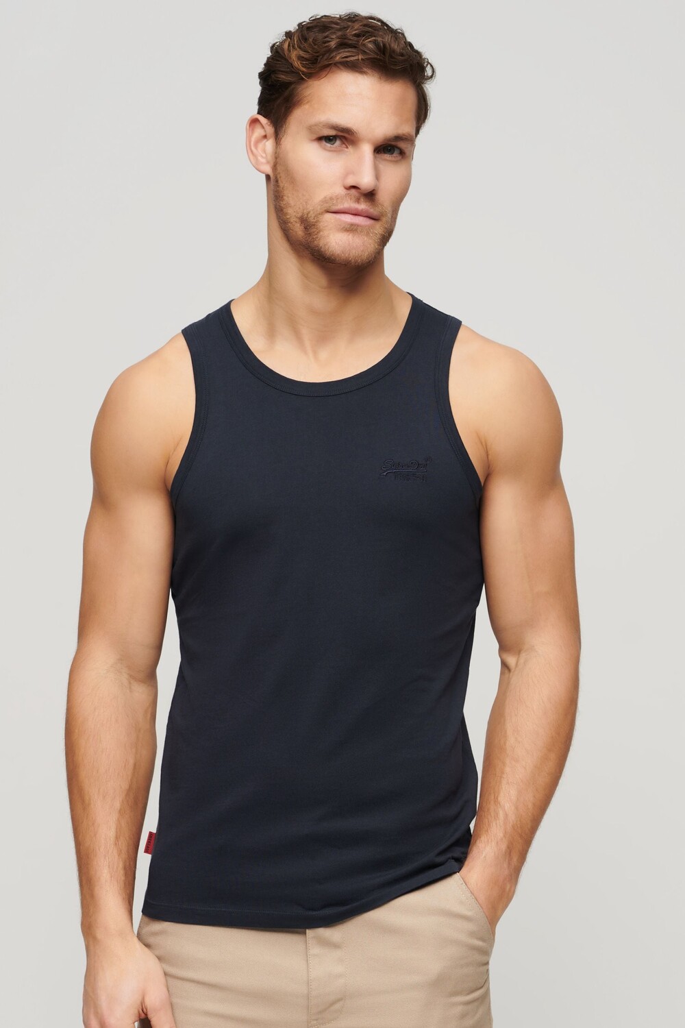 

Футболка Essential без рукавов с логотипом Superdry, синий