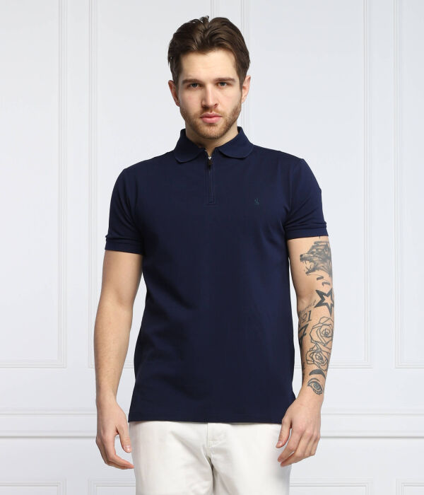 Рубашка поло Custom slim fit Polo Ralph Lauren, синий — фото 3