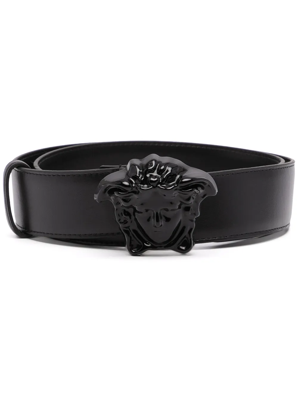 

Ремень с пряжкой Medusa VERSACE, черный