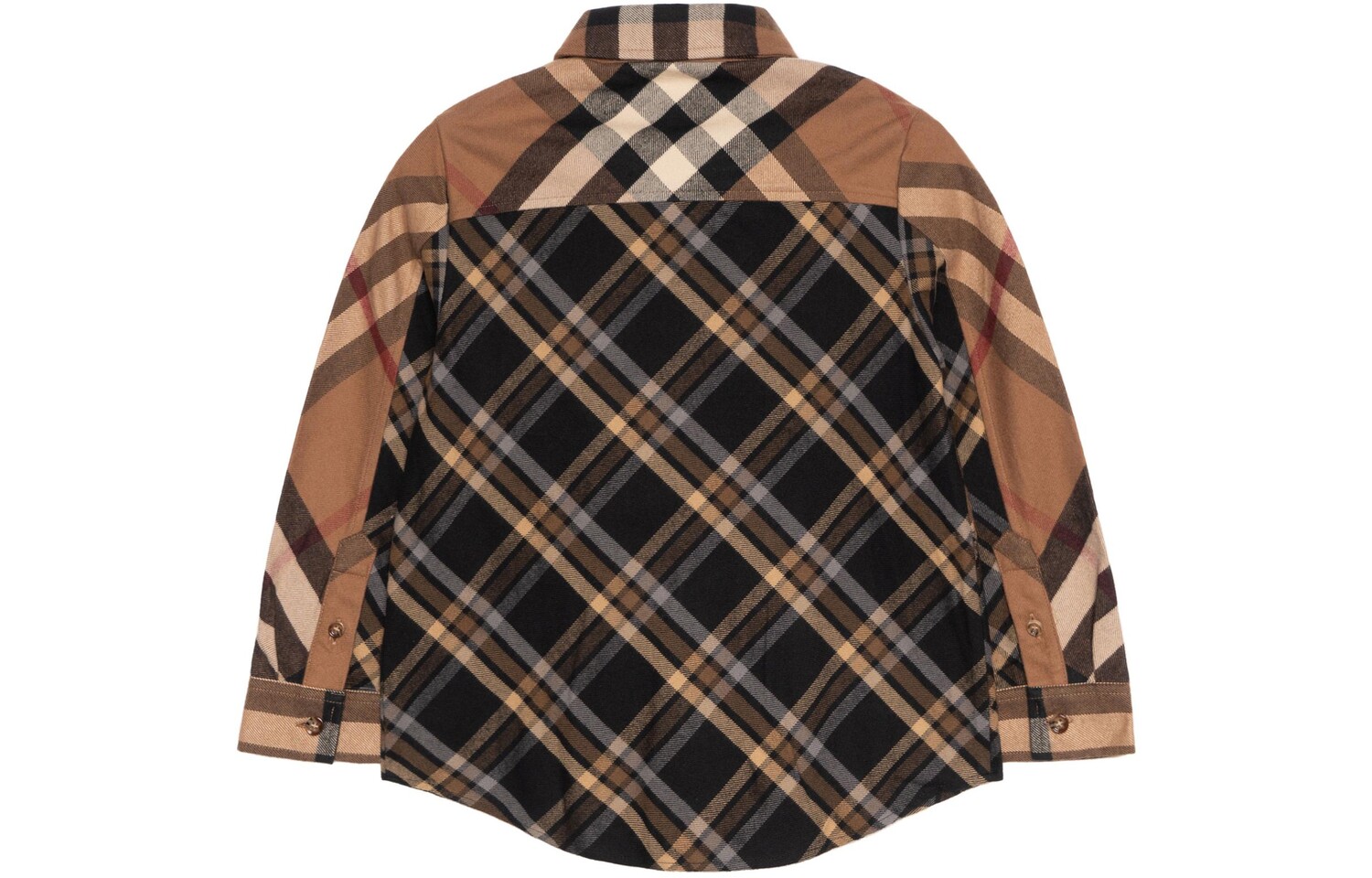 Детская рубашка Burberry, цвет Brown — фото 2