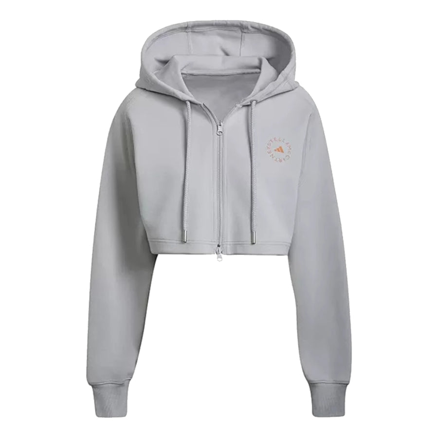 

Худи (WMNS) adidas By Stella McCartney Cropped Hoodie 'Grey', серый