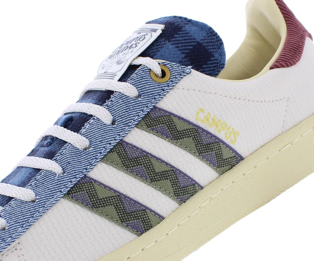 Мужские кроссовки Adidas Campus 80s, белый/зеленый — фото 4
