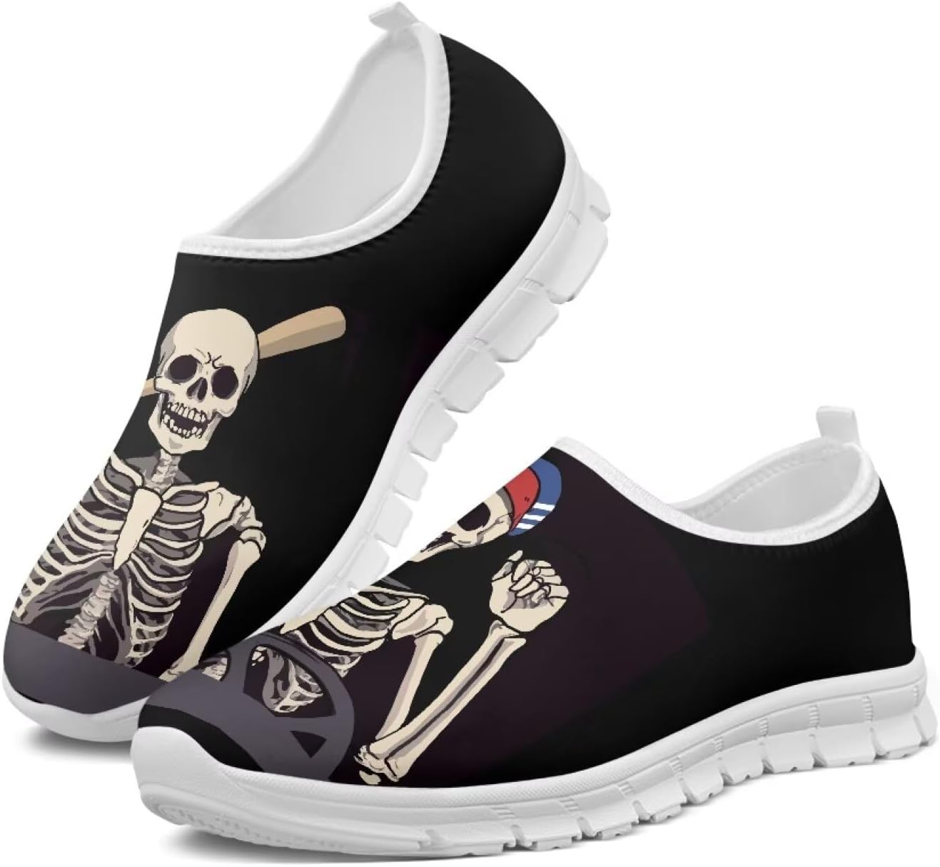 

Мужские кроссовки для бега, легкие, для прогулок на открытом воздухе, дышащие, без шнурков, спортивные лоферы для тренировок в зале, размер 5-14, белая подошва Ocxbuir