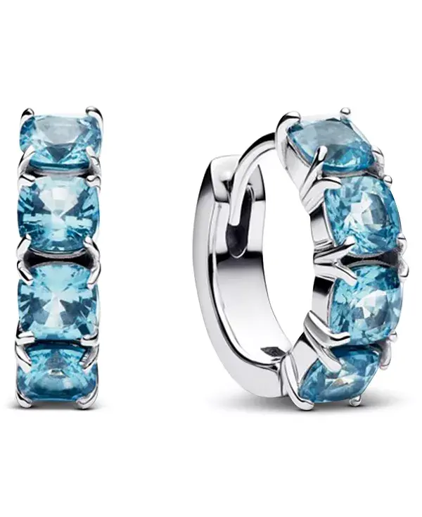 

Серьги-Кольца голубого цвета Pandora, blue