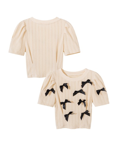 

Детский топ с лентами HOOK, светло-бежевый