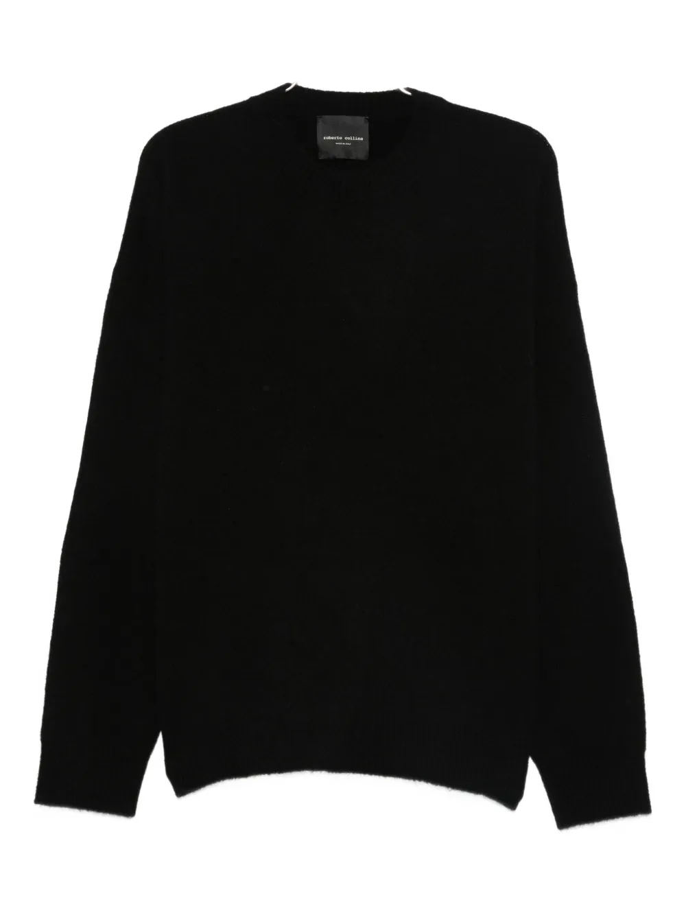 

Свитер с круглым вырезом Roberto Collina, черный
