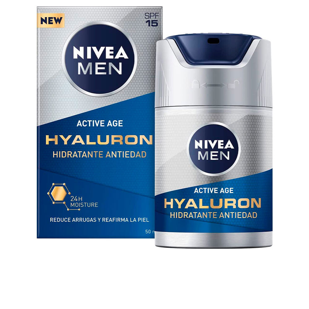 Крем для лица Nivea — Против морщин Men active age anti-arrugas hidratante, 50 мл — фото 2