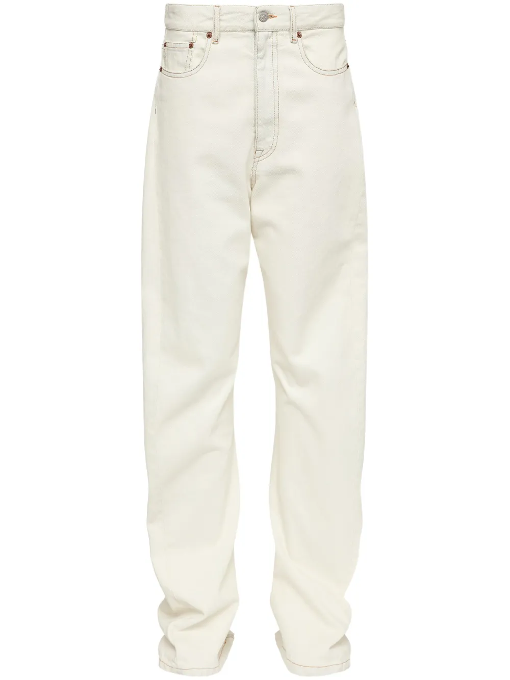 

Джинсы с пятью карманами MM6 Maison Margiela, белый