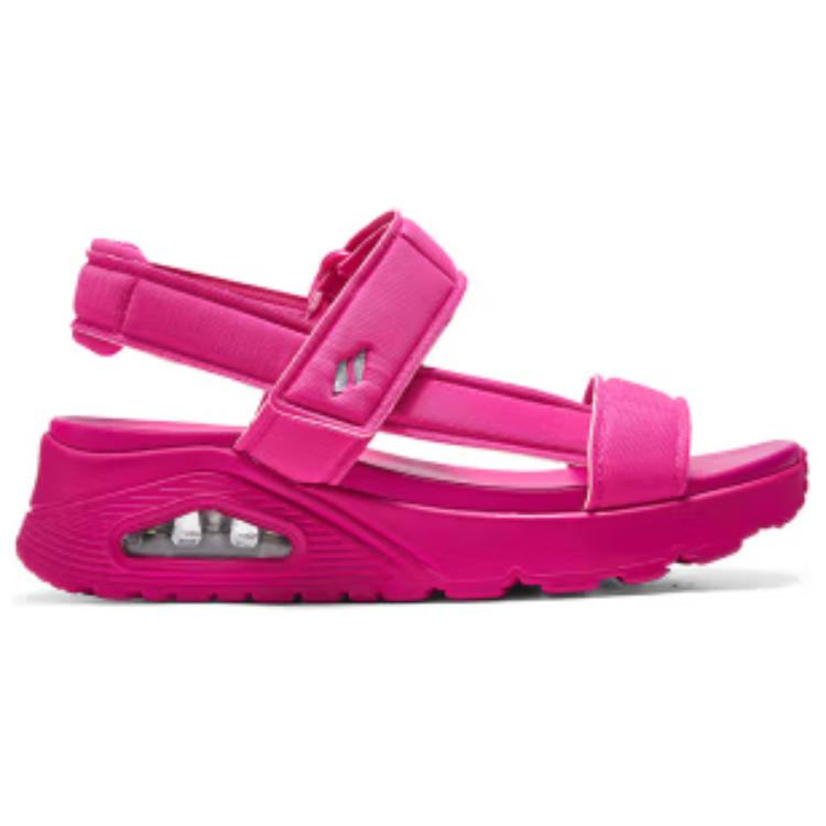 Сандалии пляжные Uno женские Red Skechers, персиково-розовый/розовый — фото 2