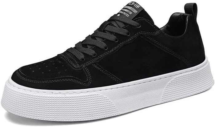 

Мужские повседневные кроссовки на шнуровке Everyday Comfort - оливково-зеленые низкие скейт-шуз с белой подошвой, дышащей текстильной подкладкой и прочной подошвой из ПВХ для комфорта на весь день Clolinde