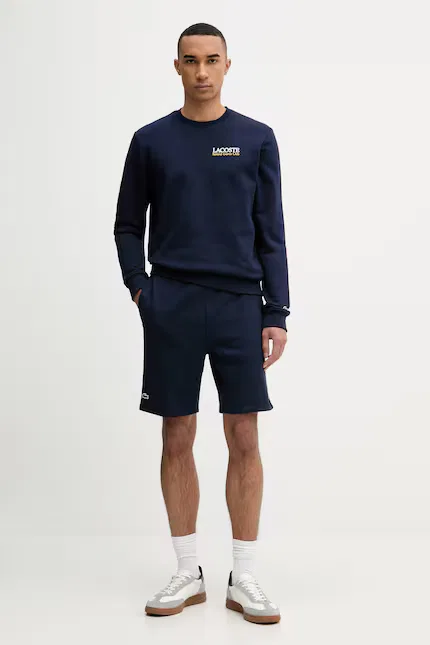 Шорты спортивные хлопковые GH0374 Lacoste, синий — фото 2