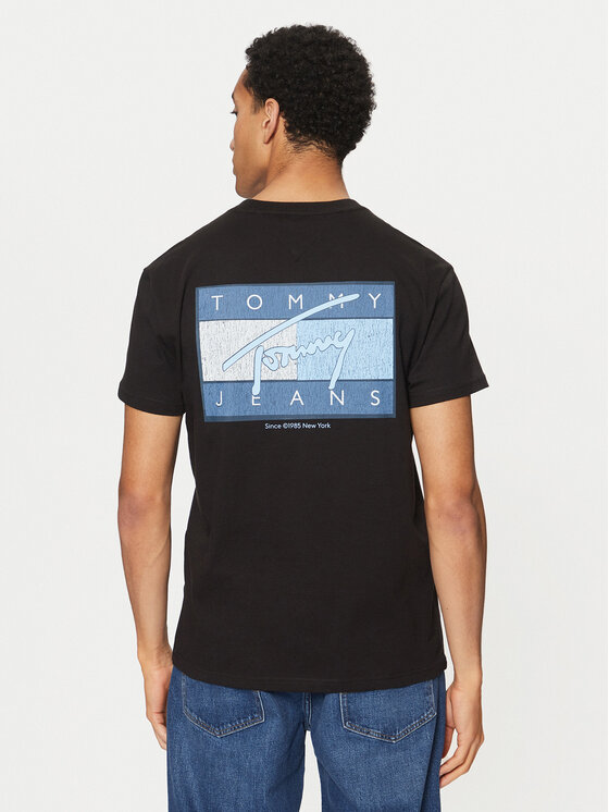 

Футболка обычного кроя Flag DM0DM21108 Tommy Jeans, черный