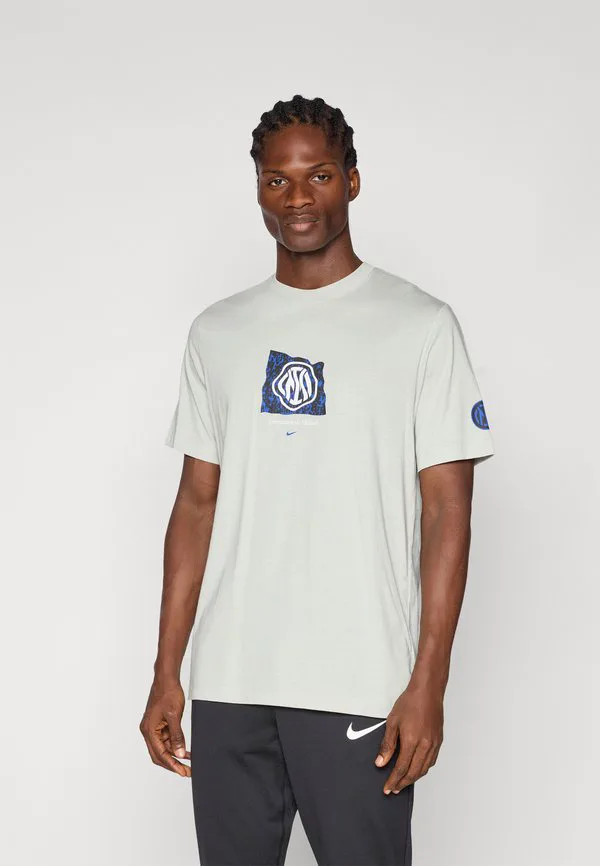 Футболка с баннером inter m, клубная одежда Nike Performance, Grey Haze